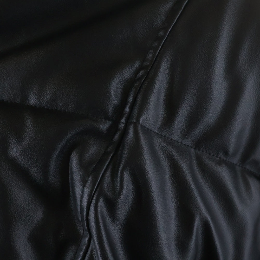 DIESEL(ディーゼル) W-MYLEY フェイクレザー パファージャケット ブラック A20928