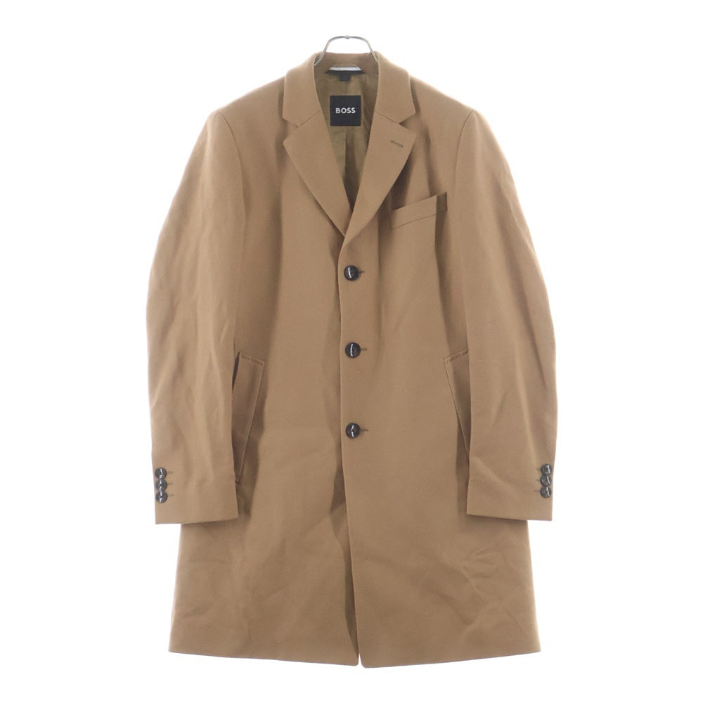 HUGO BOSS ヒューゴボス ウール スリムフィット チェスター トレンチコート ベージュ 50484479 HUGO BOSS(ヒューゴボス) ウール スリムフィット チェスター トレンチ