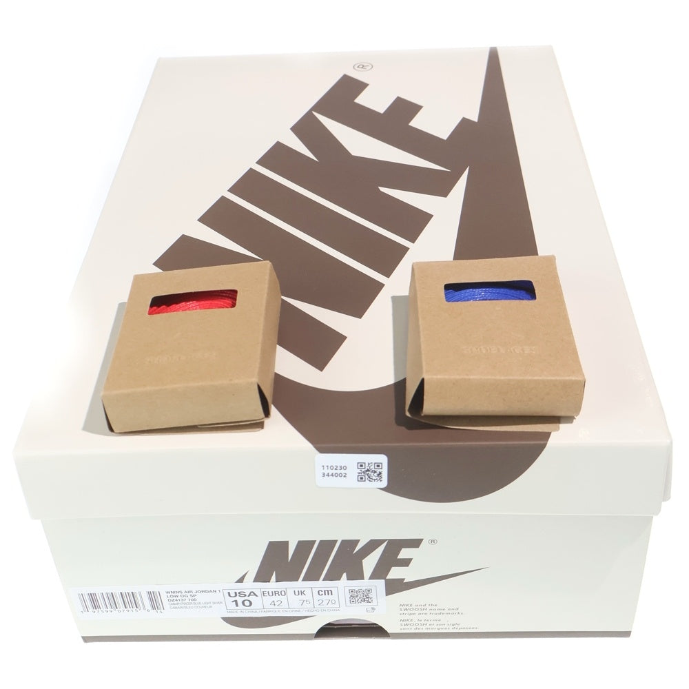 NIKE(ナイキ) ×TRAVIS SCOTT WMNS AIR JORDAN 1 RETRO LOW OG CANARY トラヴィススコット ウィメンズ エアジョーダン1 ローカットスニーカー イエロー US10/27cm DZ4137-700 レディース
