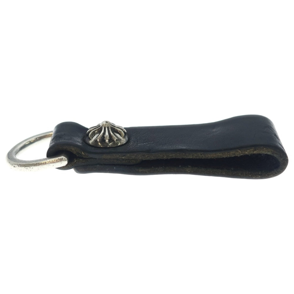 CHROME HEARTS(クロムハーツ) BELT LOOP D RING Dリング クロスボールベルトループ ブラック/シルバー BCA415