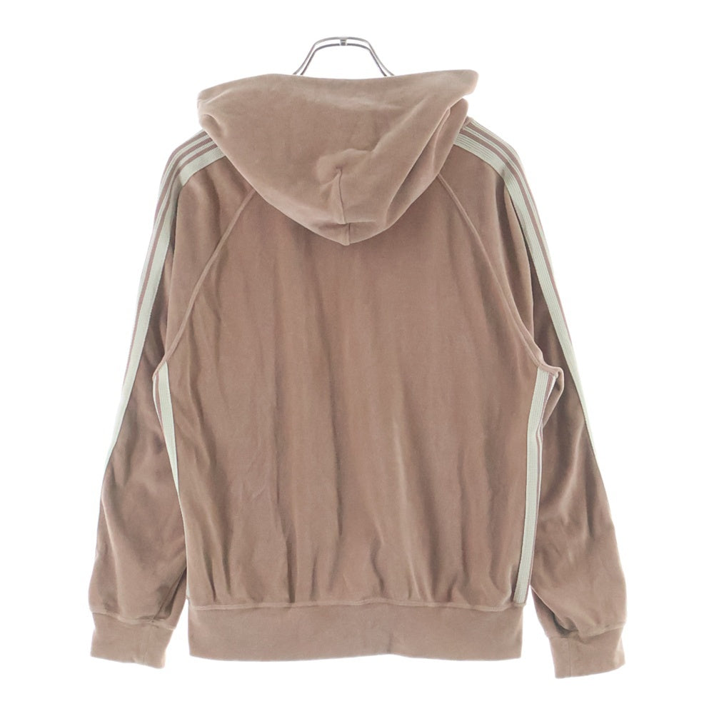 Needles(ニードルス) Track Hoody Velour ベロア トラックフーディー パーカー ピンクベージュ MR292