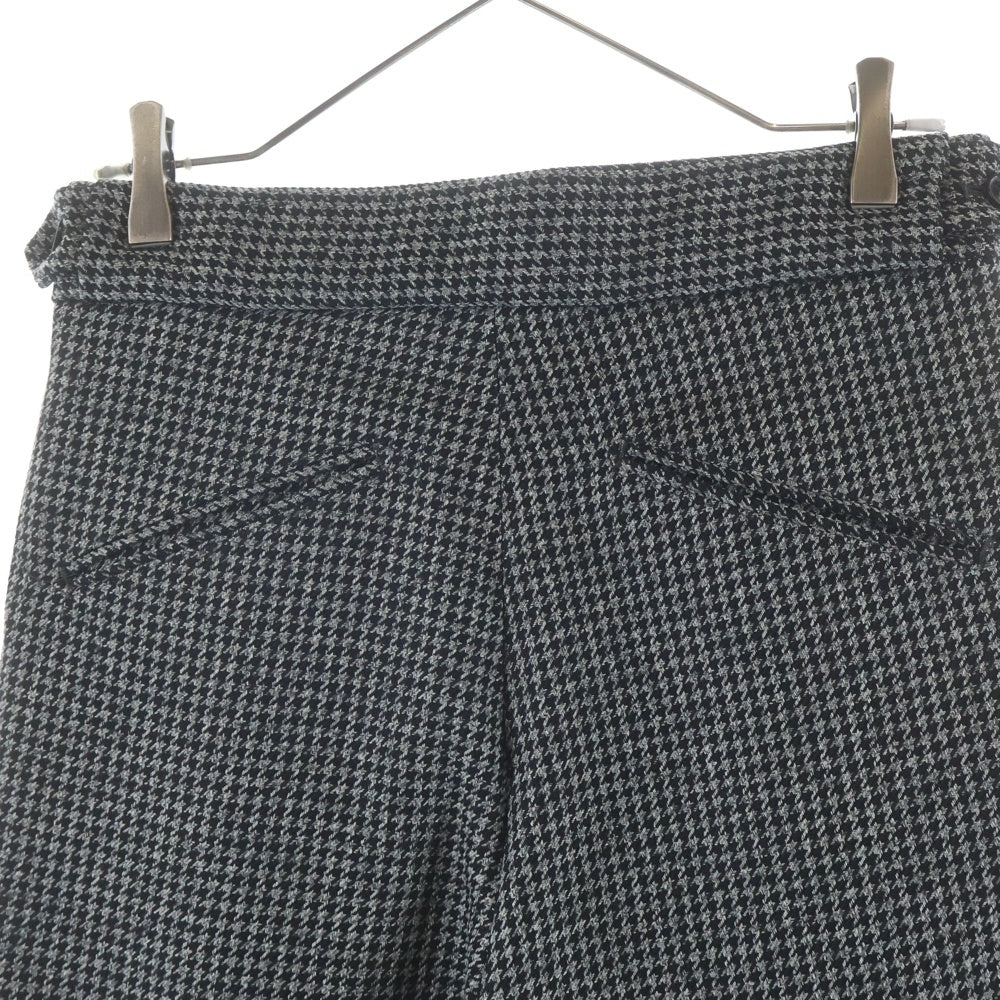 Needles(ニードルス) TUCKED S/T TROUSER POLY HOUNDSTOOTH 千鳥柄 タック トラウザーズ ハウンドトゥース パンツ グレー NS145
