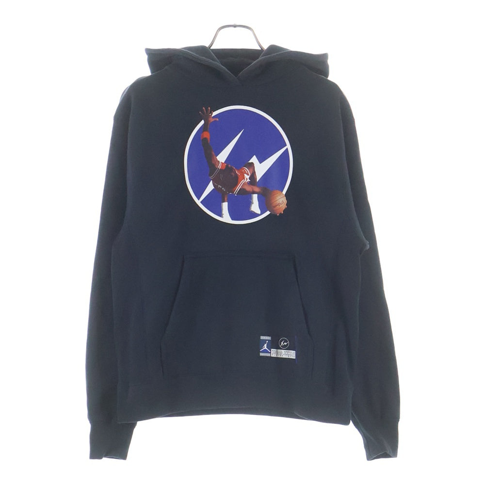 NIKE(ナイキ) ×FRAGMENT DESIGN JORDAN FLC IMAGE HOODIE フラグメントデザイン ジョーダン プルオーバーパーカー ブラック DA2992-010
