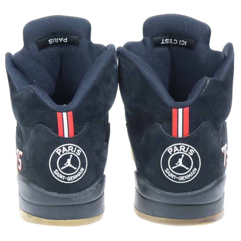 NIKE(ナイキ) PARIS SAINT GERMAIN AIR JORDAN 5 RETRO BCFC パリ サンジェルマン エアー ジョーダン 5 レトロ ハイカットスニーカー ブラック US10/28cm AV9175-001