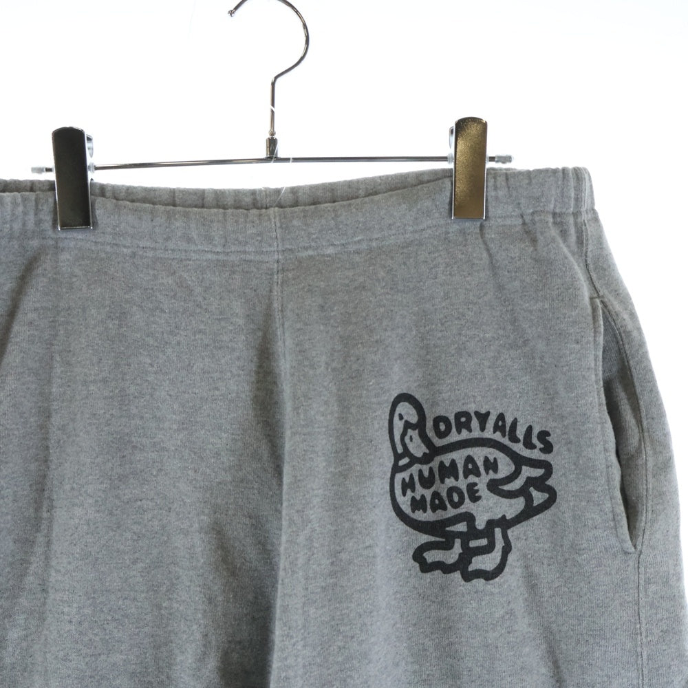 HUMAN MADE(ヒューマンメイド) SWEAT PANTS DRY ALLS ダックプリント スウェットパンツ グレー