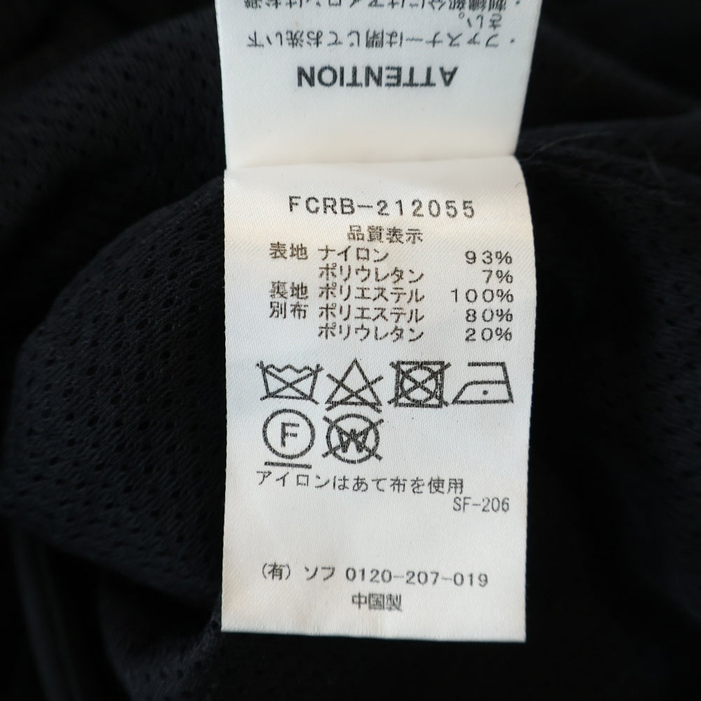 F.C.R.B./F.C.Real Bristol/FCRB(エフシーアールビー/エフシーレアルブリストル) 21AW LYCRA HOODED BLOUSON ライクラ ジップアップ ナイロンジャケット フーディ ブラック FCRB-212055