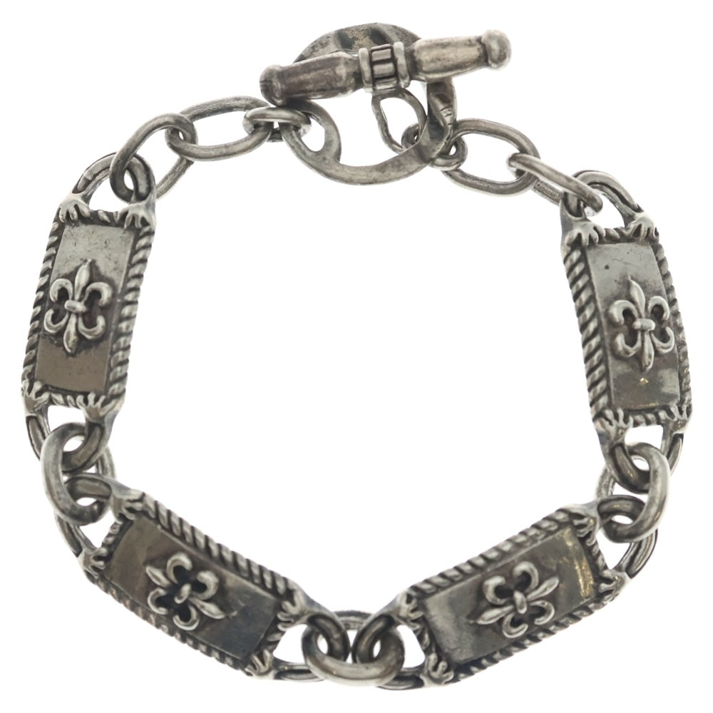 NO BRAND(ノーブランド) SWC(エスダブリューシー) ユリモチーフ ブレスレット シルバー