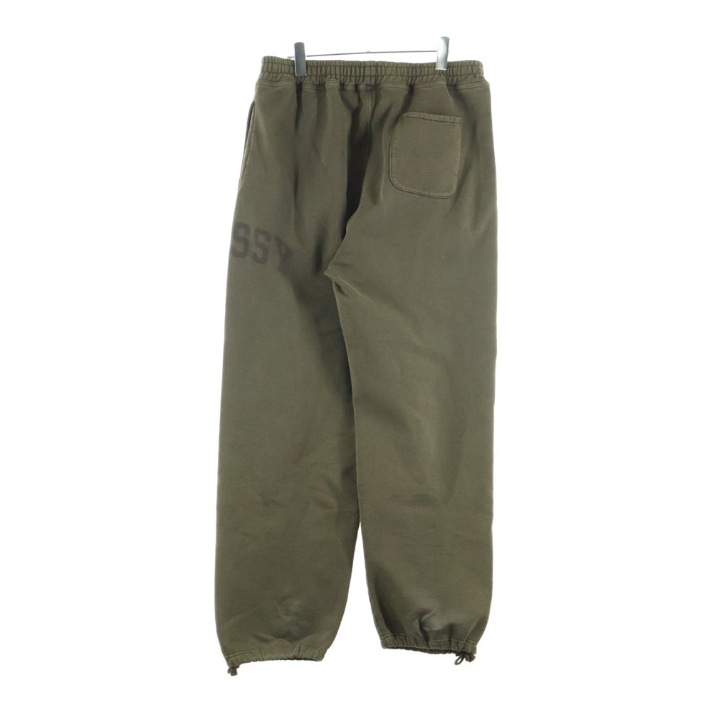 STUSSY(ステューシー) Fleece Pant Faded Graphic フェード加工 ロゴプリント フリース スウェットパンツ ブラウン 116667
