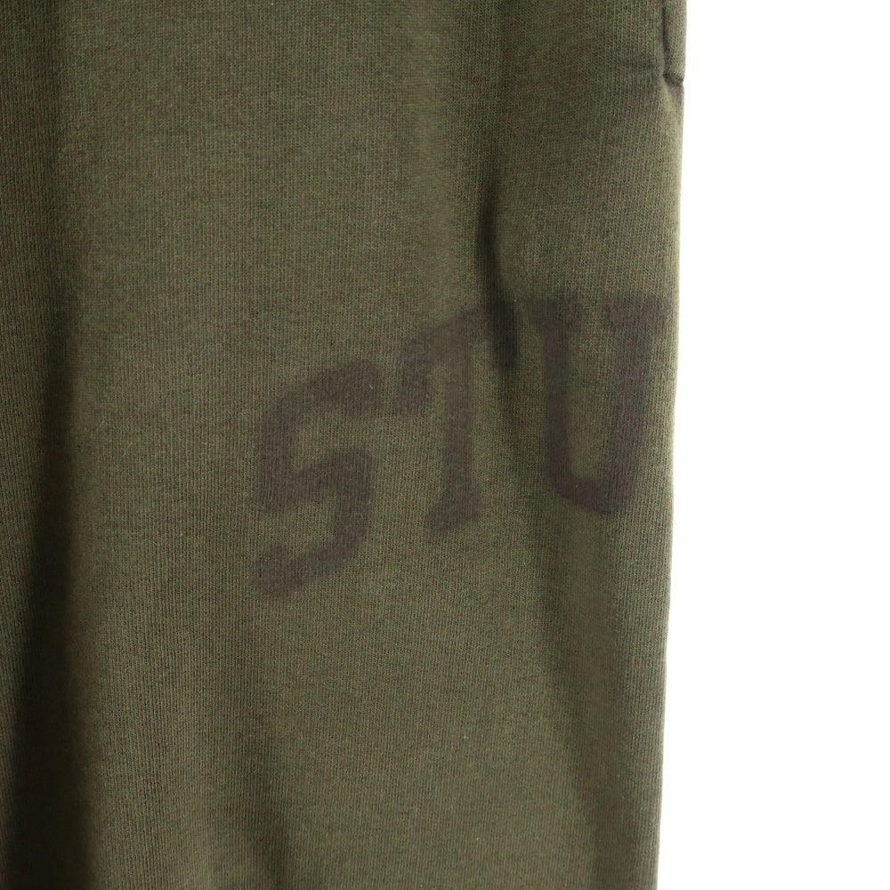 STUSSY(ステューシー) Fleece Pant Faded Graphic フェード加工 ロゴプリント フリース スウェットパンツ ブラウン 116667