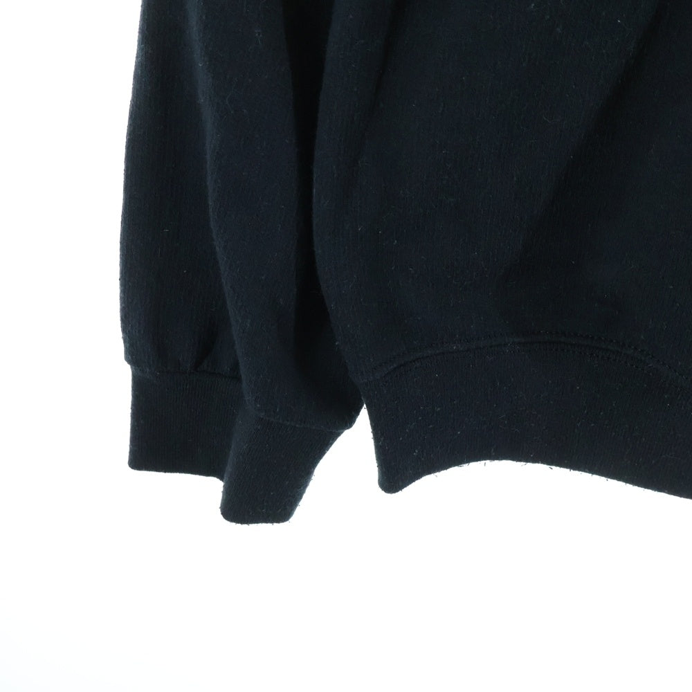 WACKO MARIA(ワコマリア) 24SS ×HIGH TIMES CREW NECK SWEAT SHIRT ハイタイムズ フロントプリント クルーネック スウェット トレーナー ブラック