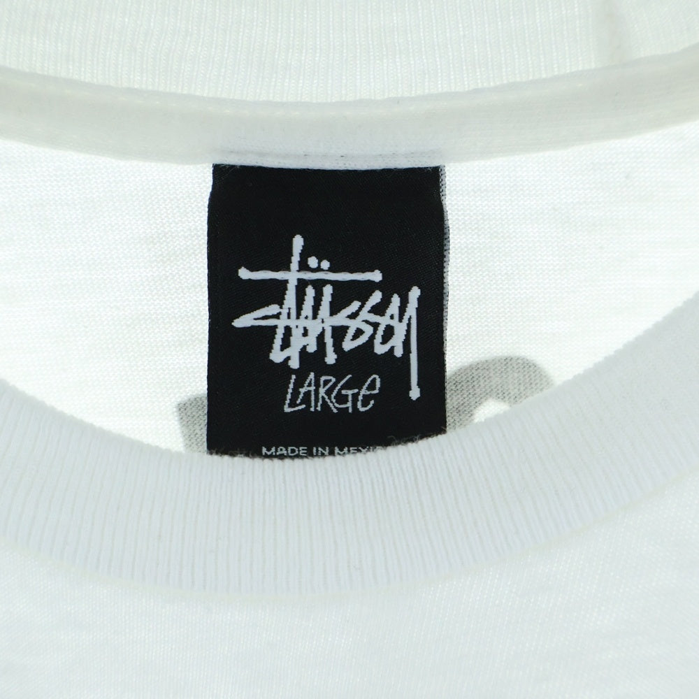 STUSSY(ステューシー) ×OILWORKS TECHNICS TEE オイルワークス テクニックス 両面プリント 半袖Tシャツ カットソー ホワイト