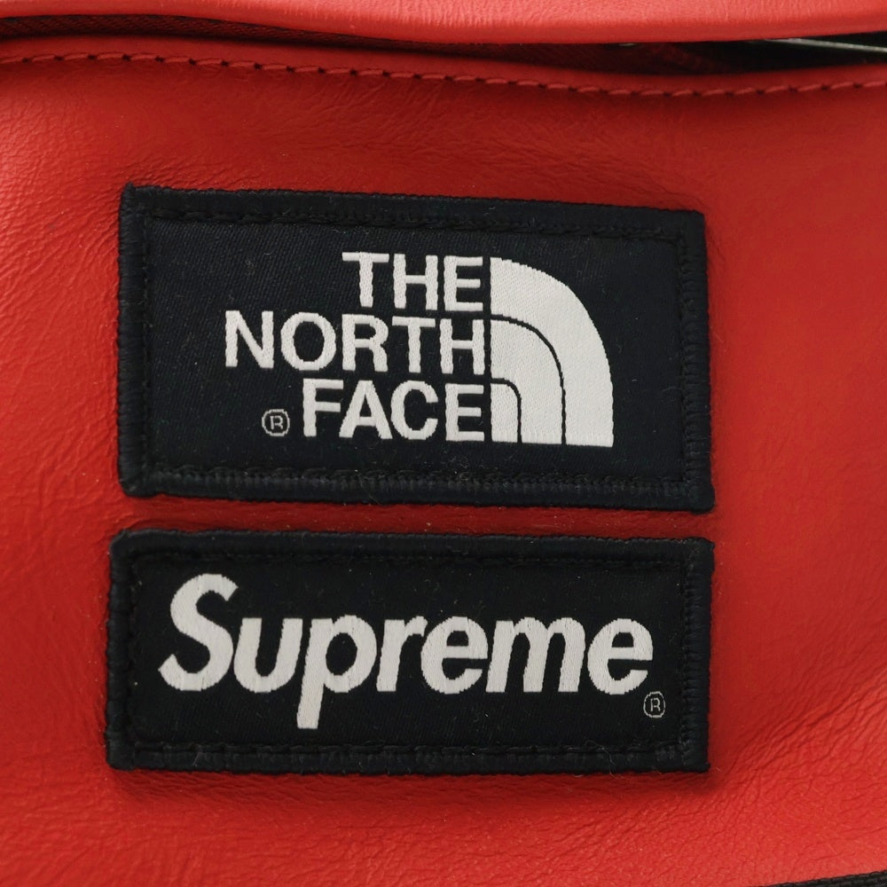 SUPREME(シュプリーム) 17AW ×THE NORTH FACE Leather Day Pack ザノースフェイス レザーデイパック リュックサック レッド NF0A3G73