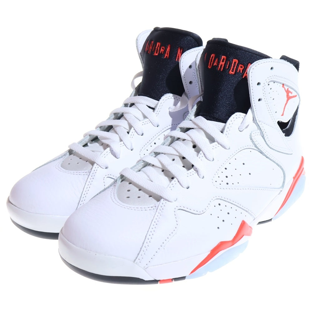 NIKE(ナイキ) Air Jordan 7 Retro White Infrared エアジョーダン7 レトロ ホワイトインフラレッド ハイカットスニーカー ホワイト US9/27cm CU9307-160