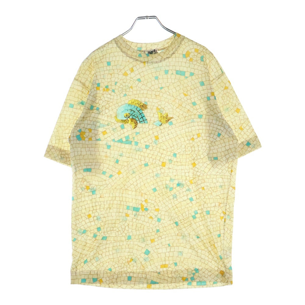 HERMES(エルメス) タイル 総柄 半袖Tシャツ カットソー マルチ レディース