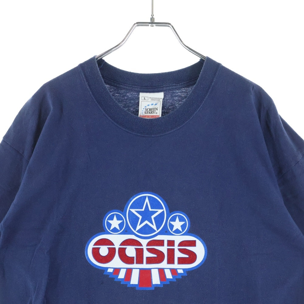 VINTAGE(ヴィンテージ) 00s OASIS SCREEN STARS オアシス スクリーンスターズ フロントプリント 半袖Tシャツ カットソー ネイビー