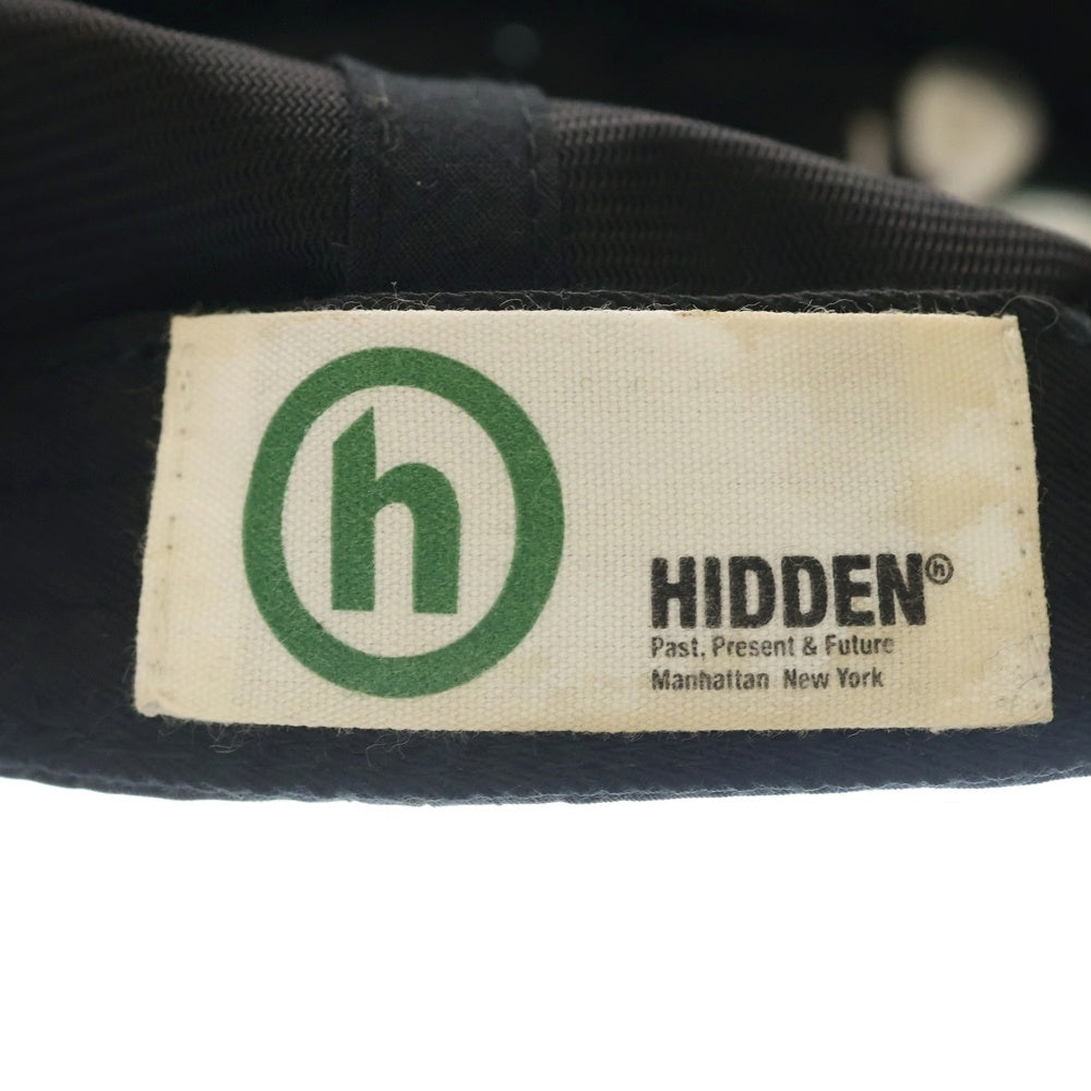 HIDDEN NY(ヒドゥン ニューヨーク) x ASICS Visual Dynamics Hat アシックス ビジュアルダイナミクス ハット ナイロン キャップ 帽子 ブラック