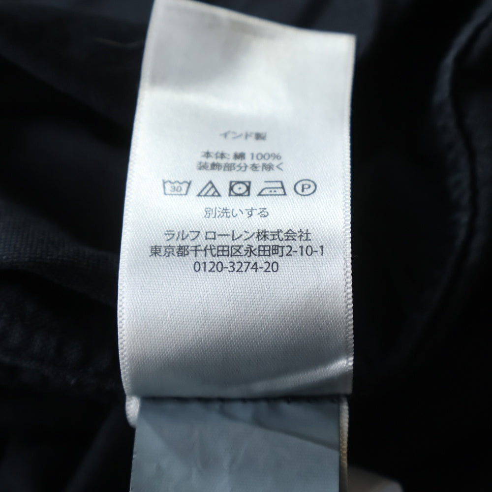 POLO RALPH LAUREN(ポロラルフローレン) 26SS × Ron Herman Oxford Shirts ロンハーマン ポニーロゴ刺繍 オックスフォード 長袖シャツ ブラック
