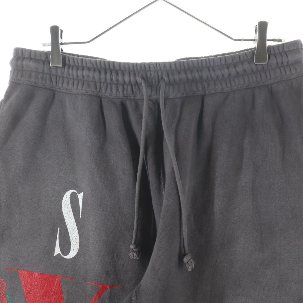 SAINT MICHAEL(セントマイケル) 22SS SWEAT PANTS VLONE ヴィーロン プリント スウェットパンツ チャコール SM-S22-0000-072