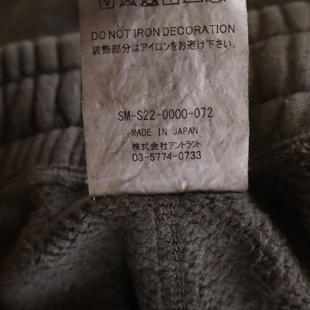SAINT MICHAEL(セントマイケル) 22SS SWEAT PANTS VLONE ヴィーロン プリント スウェットパンツ チャコール SM-S22-0000-072
