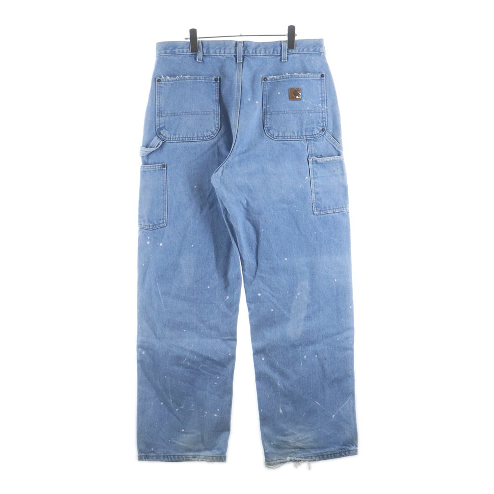 CARHARTT(カーハート) DOUBLE KNEE PANT クラッシュ加工 ペンキ ダブルニー ワークペインター デニムパンツ インディゴ B73 DST
