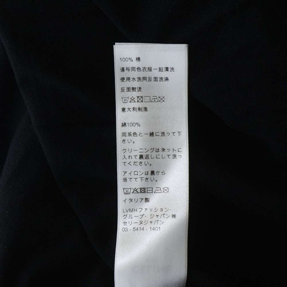 CELINE(セリーヌ) Loose Tshirt フロントロゴプリント 半袖Tシャツ カットソー ブラック