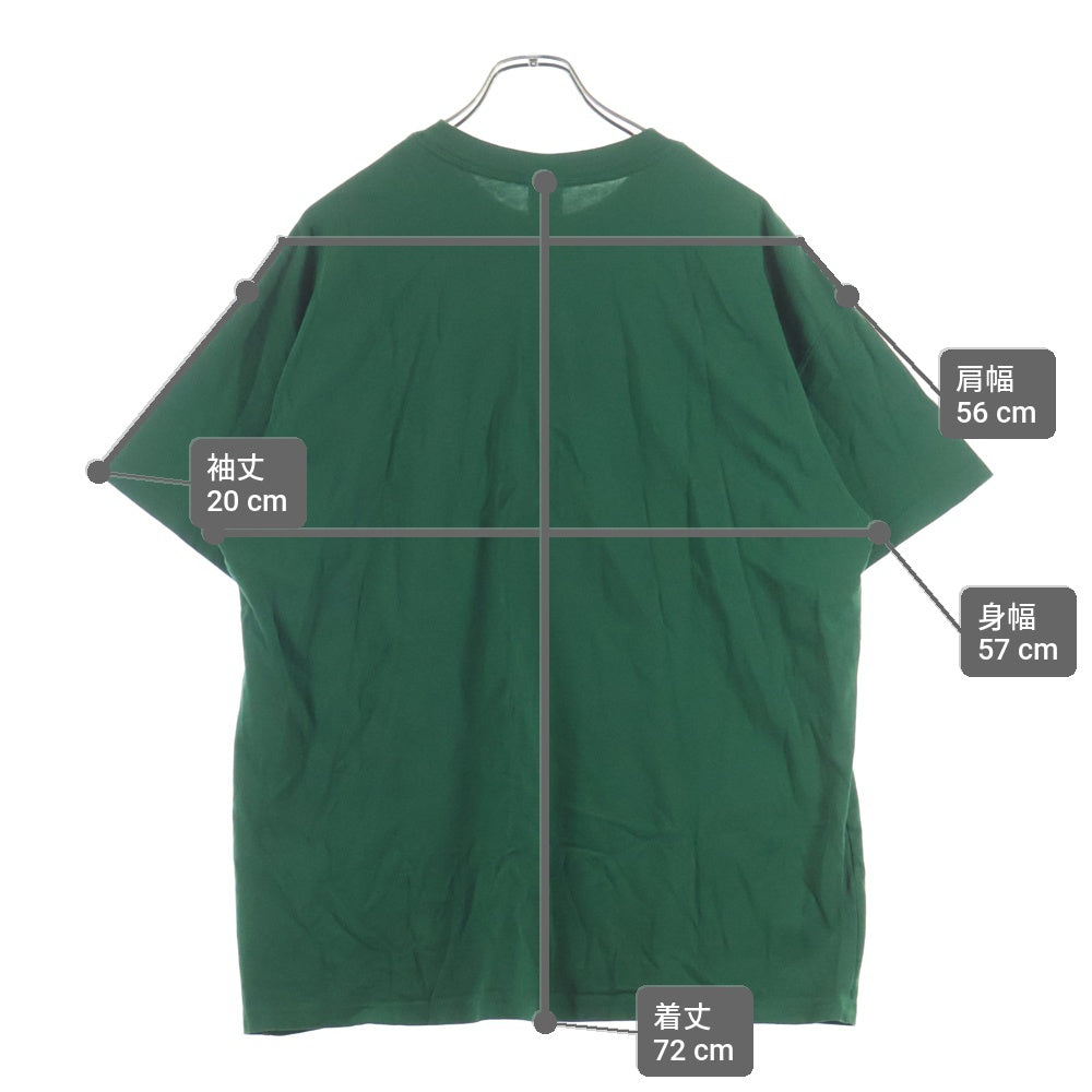STUSSY(ステューシー) 20AW × NIKE NRG INTERNATIONAL TEE インターナショナル ロゴ クルーネック 半袖Tシャツ カットソー グリーン DD3342-341
