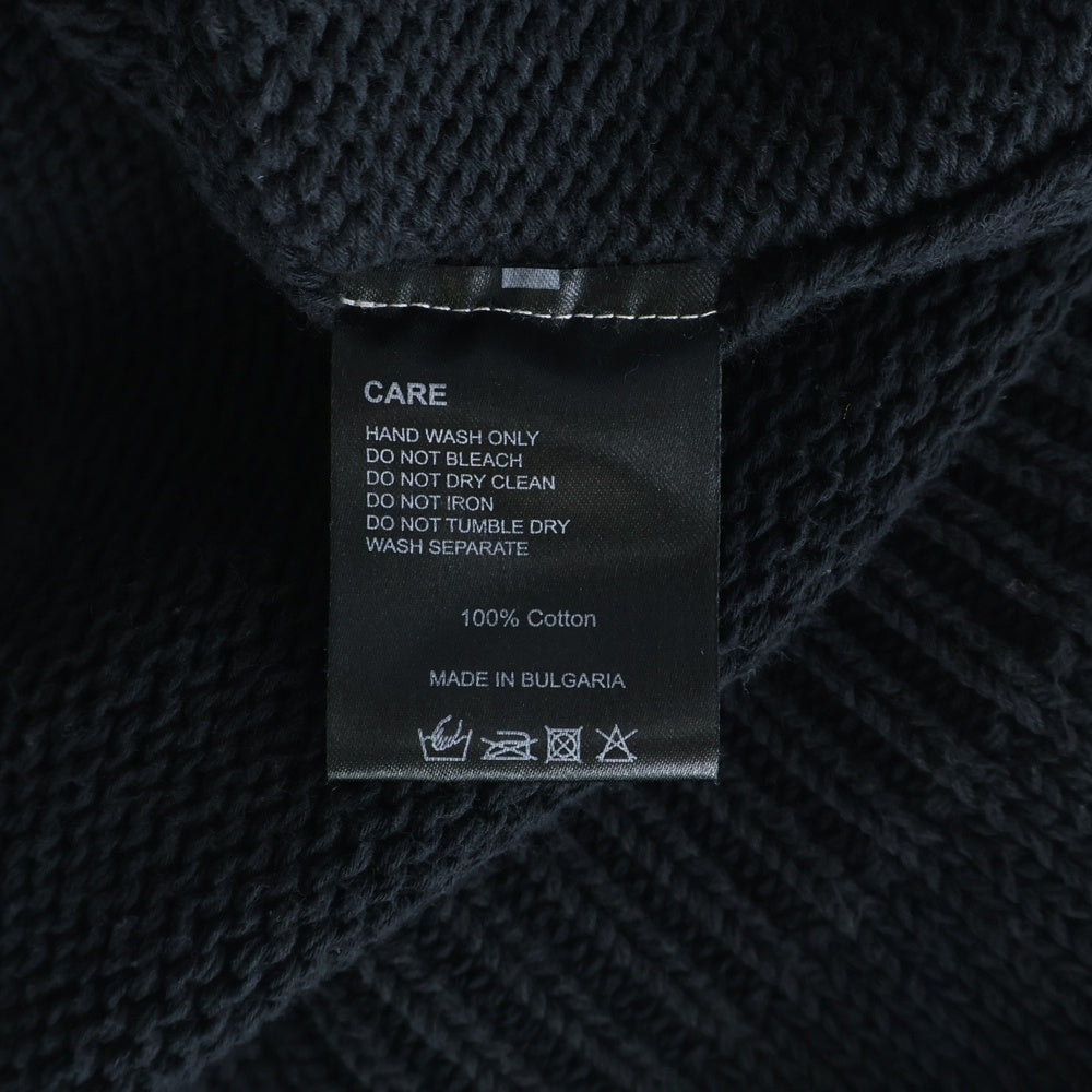 ASKYURSELF(アスクユアセルフ) Chunky Banned Knit アームデザイン チャンキー バーンド ニット ブラック