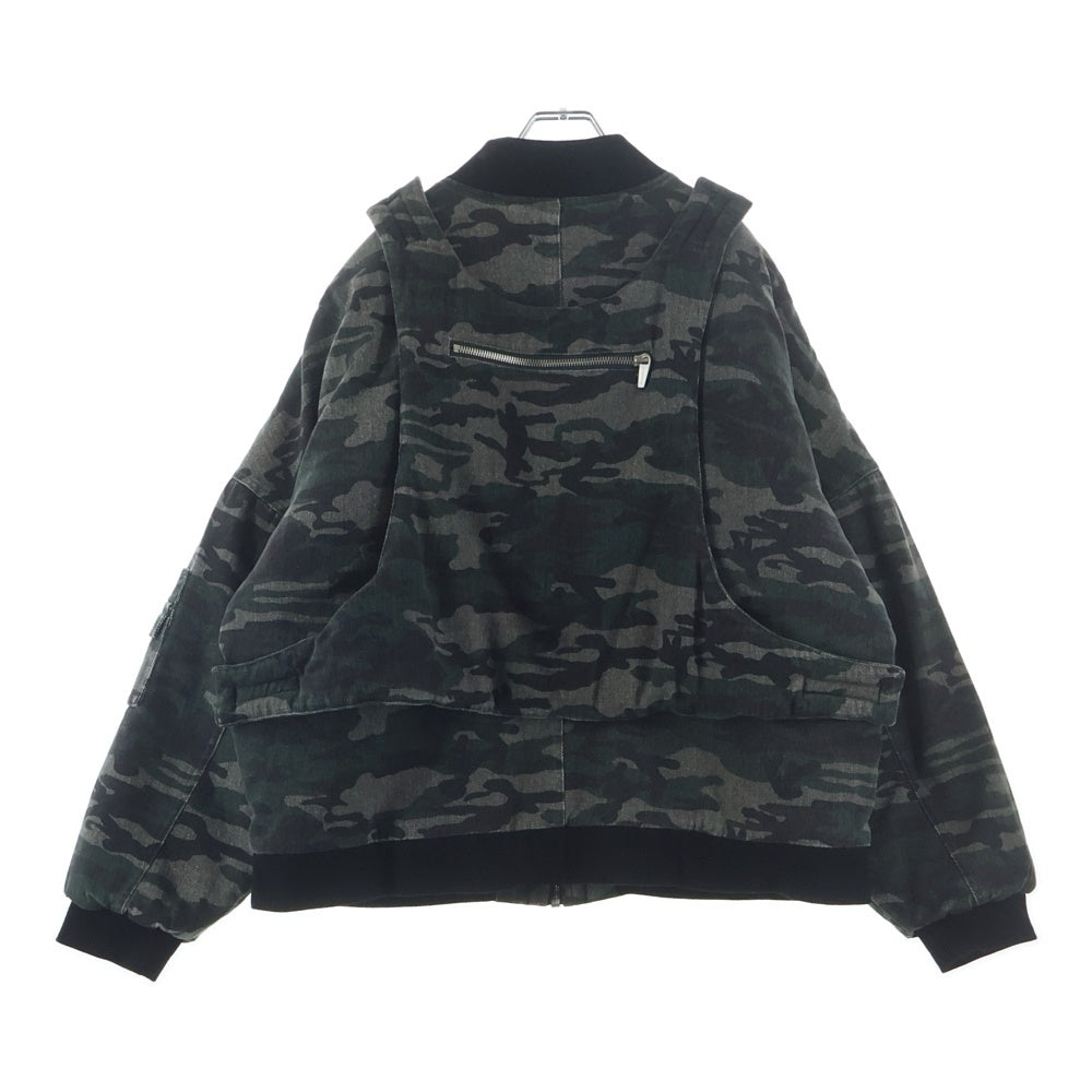 ARNODEFRANCE(アーノルデフランス) Camo Bomber Jacket カモ柄 ボンバー ブルゾン ジャケット カーキ