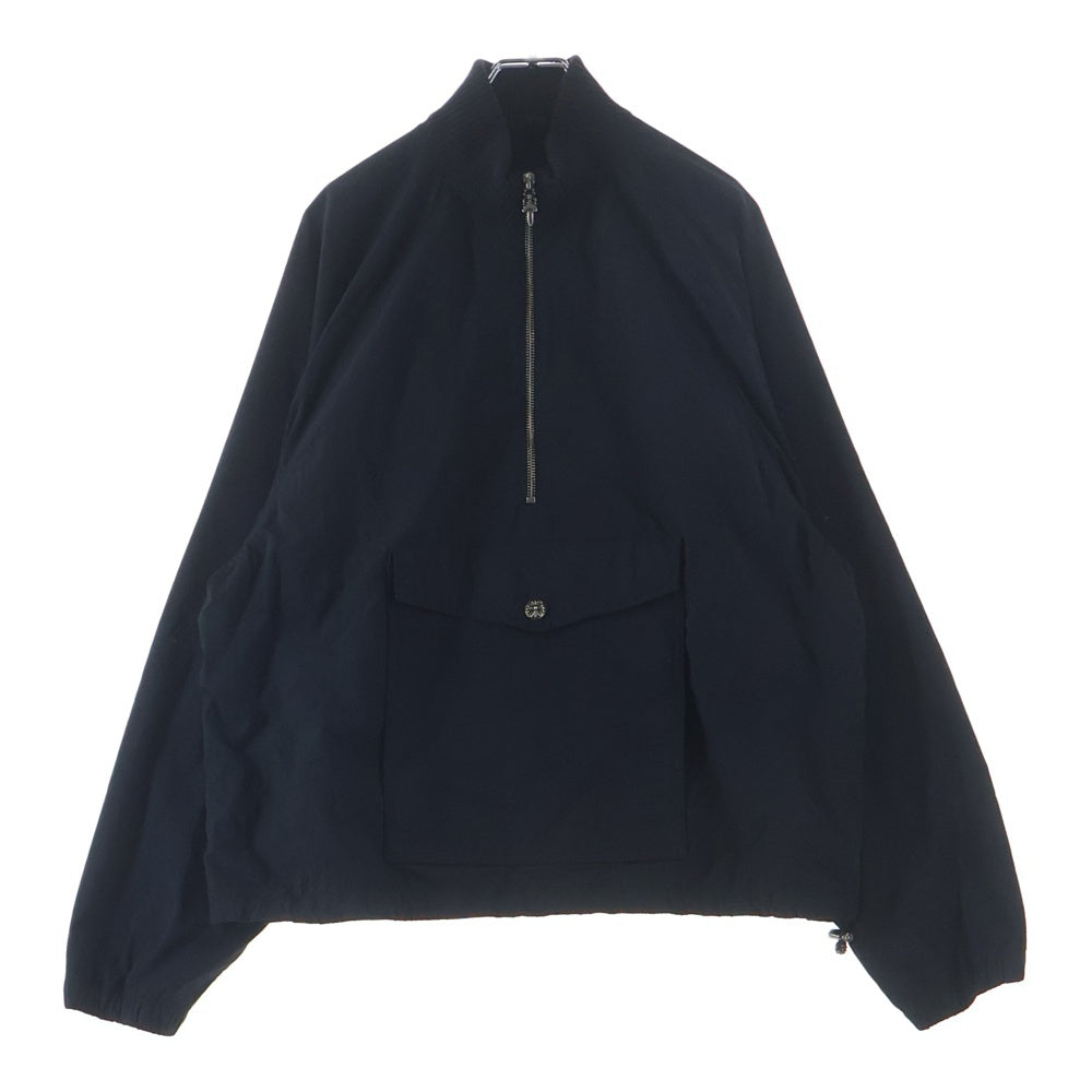 CHROME HEARTS(クロムハーツ) Y NOT NYLON ANORAK HALF ZIP JACKET ワイノット ナイロン アノラック ハーフジップ ジャケット ブラック