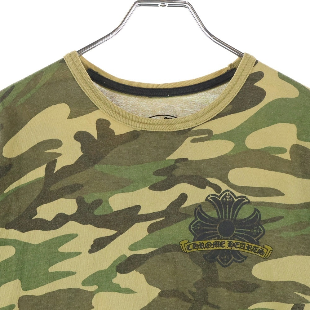 CHROME HEARTS(クロムハーツ) OLD HORSESHOE オールド カモフラ ホースシュー プリント半袖Tシャツ カットソー カーキ