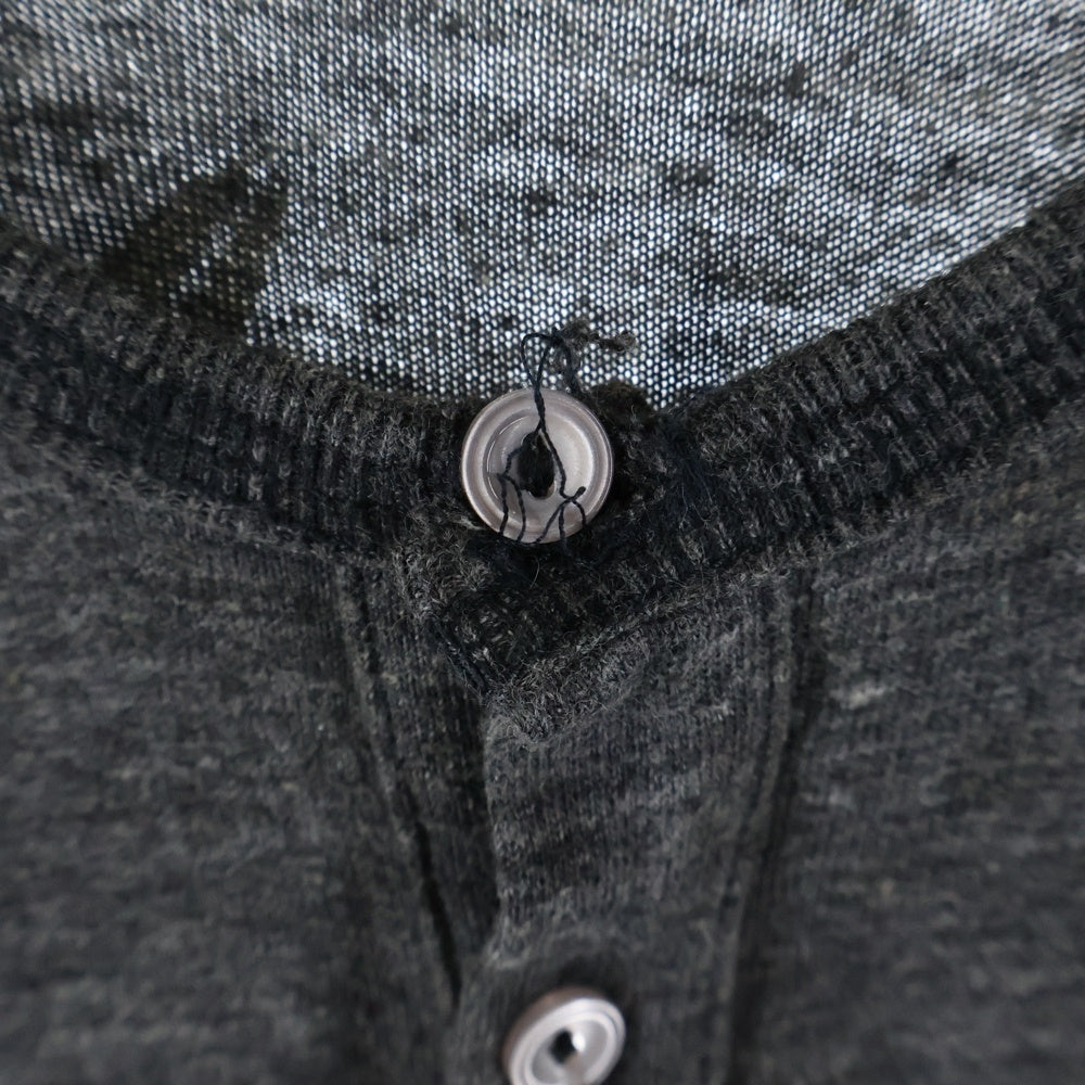 CHROME HEARTS(クロムハーツ) スタープリント ラグランスリーブ 七分袖ヘンリーネックTシャツ カットソー グレー