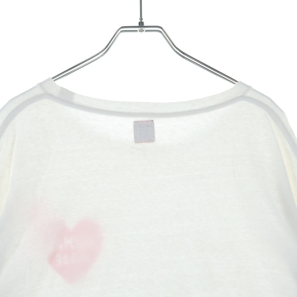 HUMAN MADE(ヒューマンメイド) アーム 両面ロゴプリント 長袖Tシャツ カットソー ホワイト