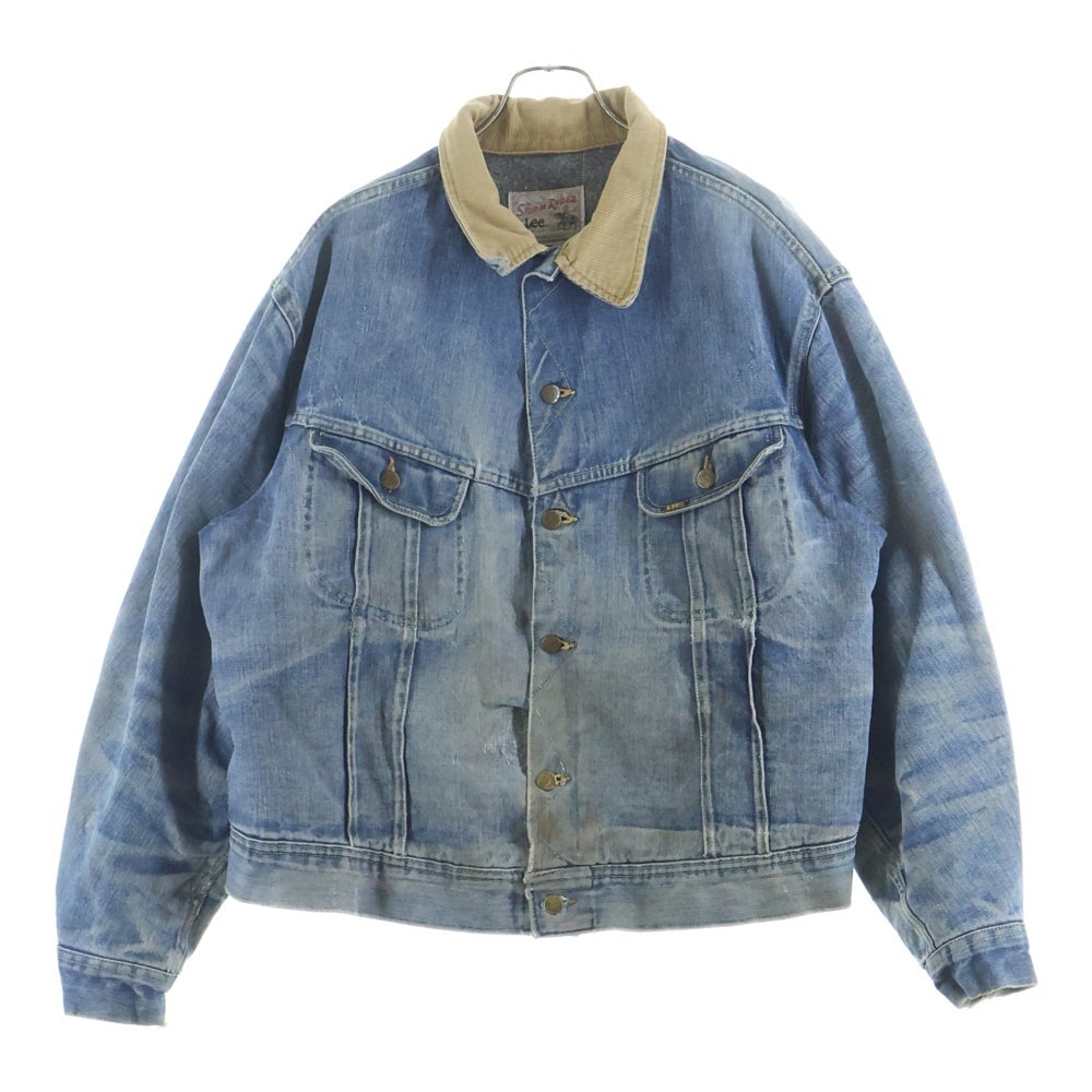 LEE(リー) 70S-80S VINTAGE STORM RIDER ストームライダー 裏地ブランケット コーデュロイカラー デニムジャケット インディゴ