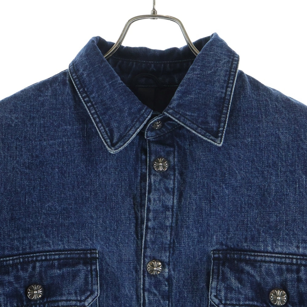 CHROME HEARTS(クロムハーツ) Y NOT WORK DOG Herringbone Shirt Jacket ワイノット ワークドッグ ヘリンボーン 中綿キルティング デニムジャケット