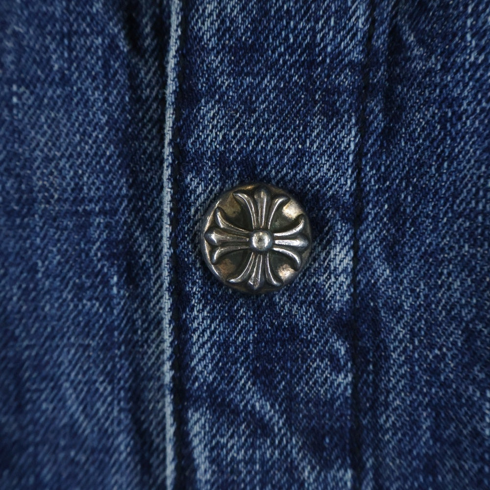 CHROME HEARTS(クロムハーツ) Y NOT WORK DOG Herringbone Shirt Jacket ワイノット ワークドッグ ヘリンボーン 中綿キルティング デニムジャケット