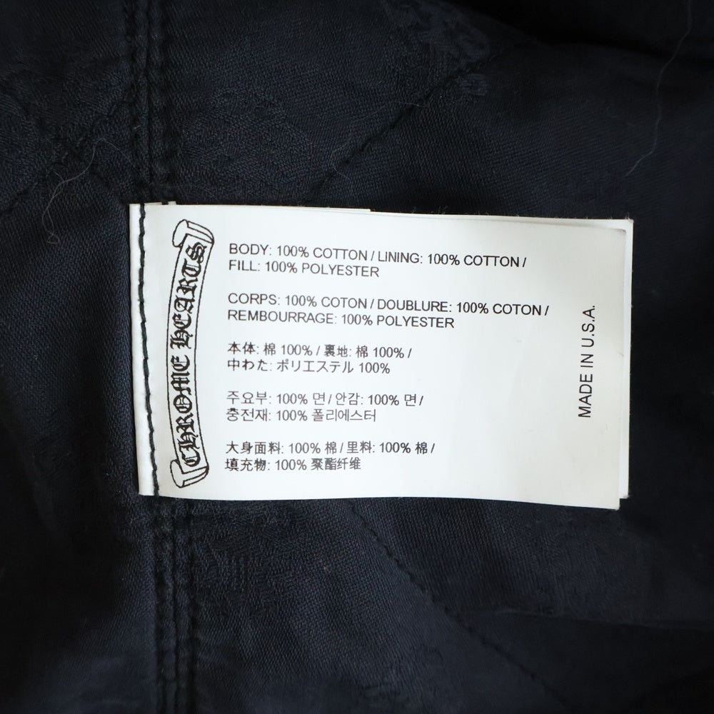 CHROME HEARTS(クロムハーツ) Y NOT WORK DOG Herringbone Shirt Jacket ワイノット ワークドッグ ヘリンボーン 中綿キルティング デニムジャケット