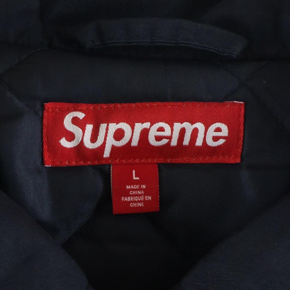SUPREME(シュプリーム) 23AW Peace Embroidered Work Jacket エンブロイダリーワークジャケット バックグラフィック刺繍ブルゾン ブラック