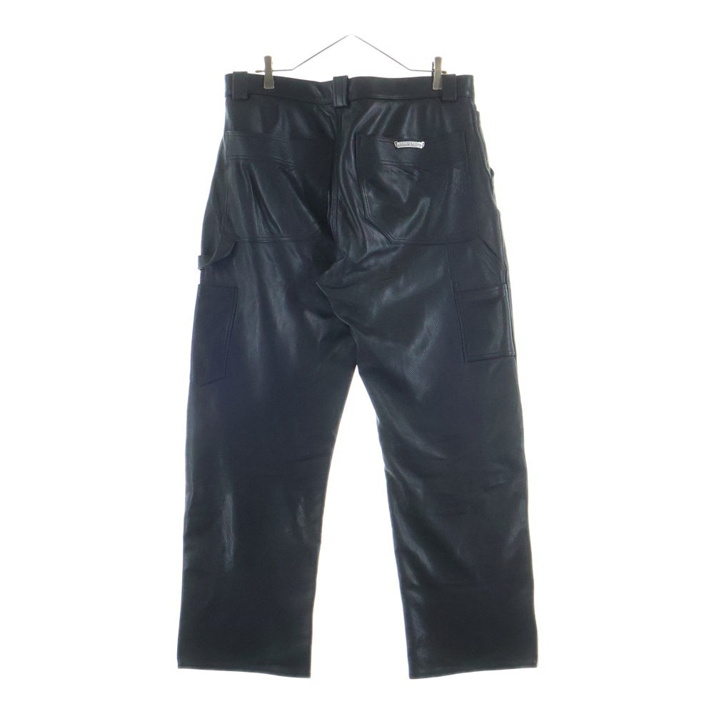 CHROME HEARTS(クロムハーツ) Carpenter Double Knee Leather Pants カーペンター ダブルニー レザーパンツ ブラック