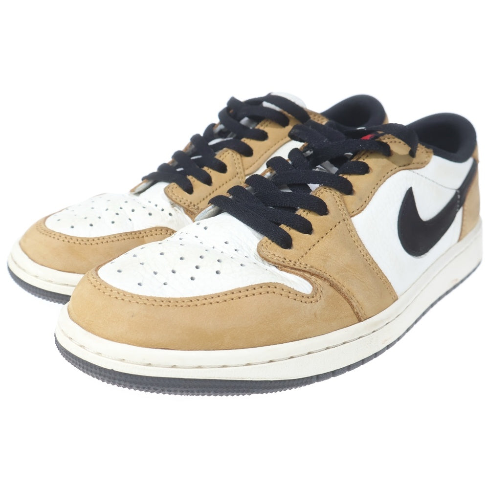 NIKE(ナイキ) AIR JORDAN 1 LOW OG ROOKIE OF THE YEAR SAIL AND GOLDEN HARVEST エア ジョーダン 1 オージー ルーキー オブ ザ イヤー ローカットスニーカー CZ0790-107