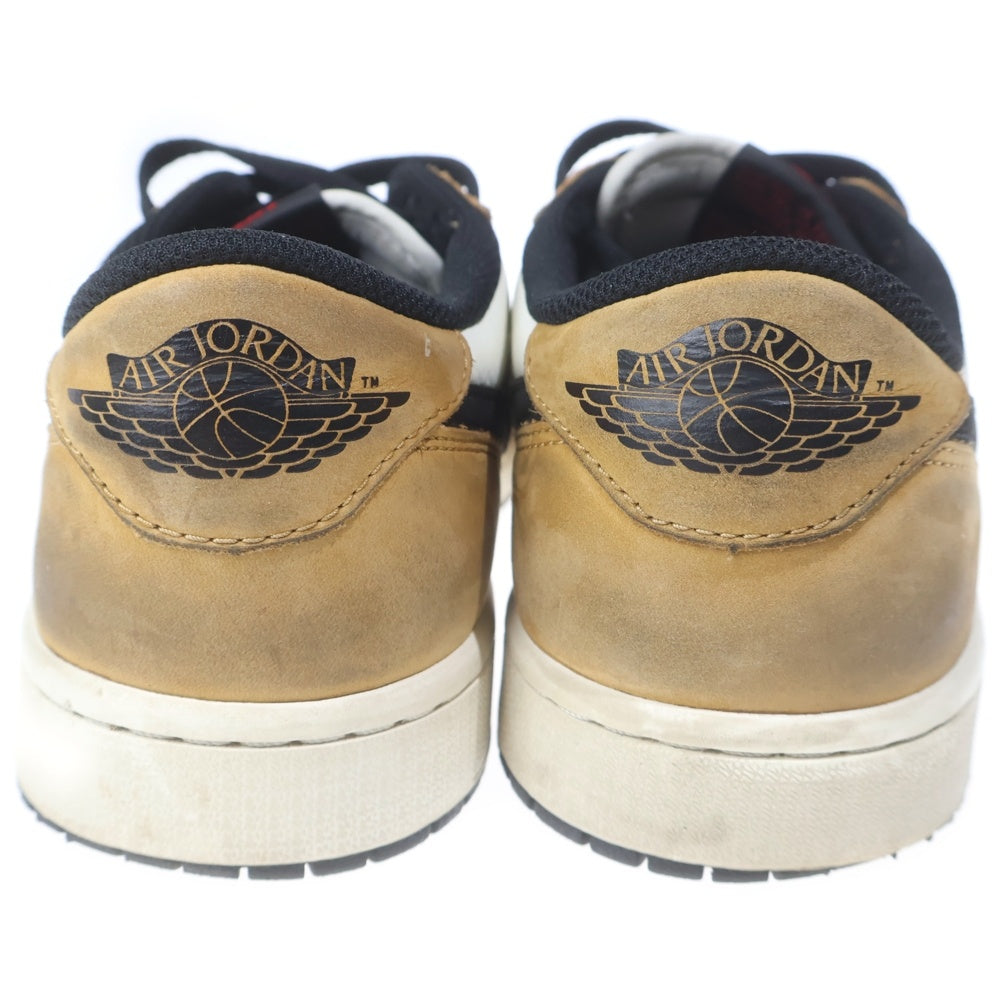 NIKE(ナイキ) AIR JORDAN 1 LOW OG ROOKIE OF THE YEAR SAIL AND GOLDEN HARVEST エア ジョーダン 1 オージー ルーキー オブ ザ イヤー ローカットスニーカー CZ0790-107