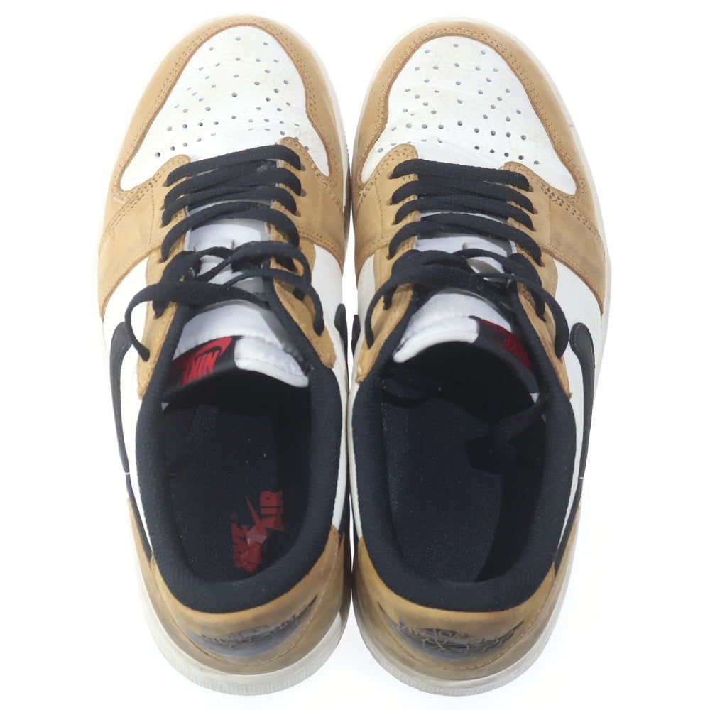 NIKE(ナイキ) AIR JORDAN 1 LOW OG ROOKIE OF THE YEAR SAIL AND GOLDEN HARVEST エア ジョーダン 1 オージー ルーキー オブ ザ イヤー ローカットスニーカー CZ0790-107