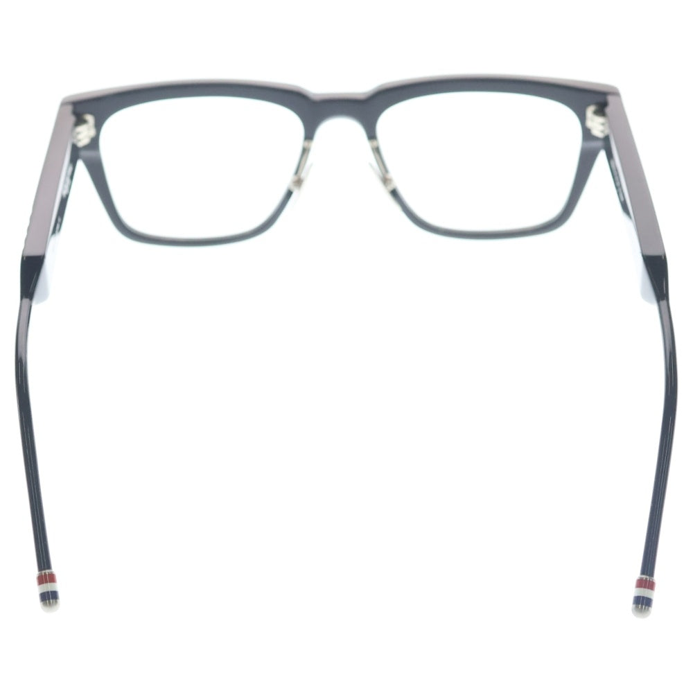 THOM BROWNE(トムブラウン) 21AW フロントシェイプ ウェリントン スクエアフレーム サングラス アイウェア ブラック TBX715-A-01