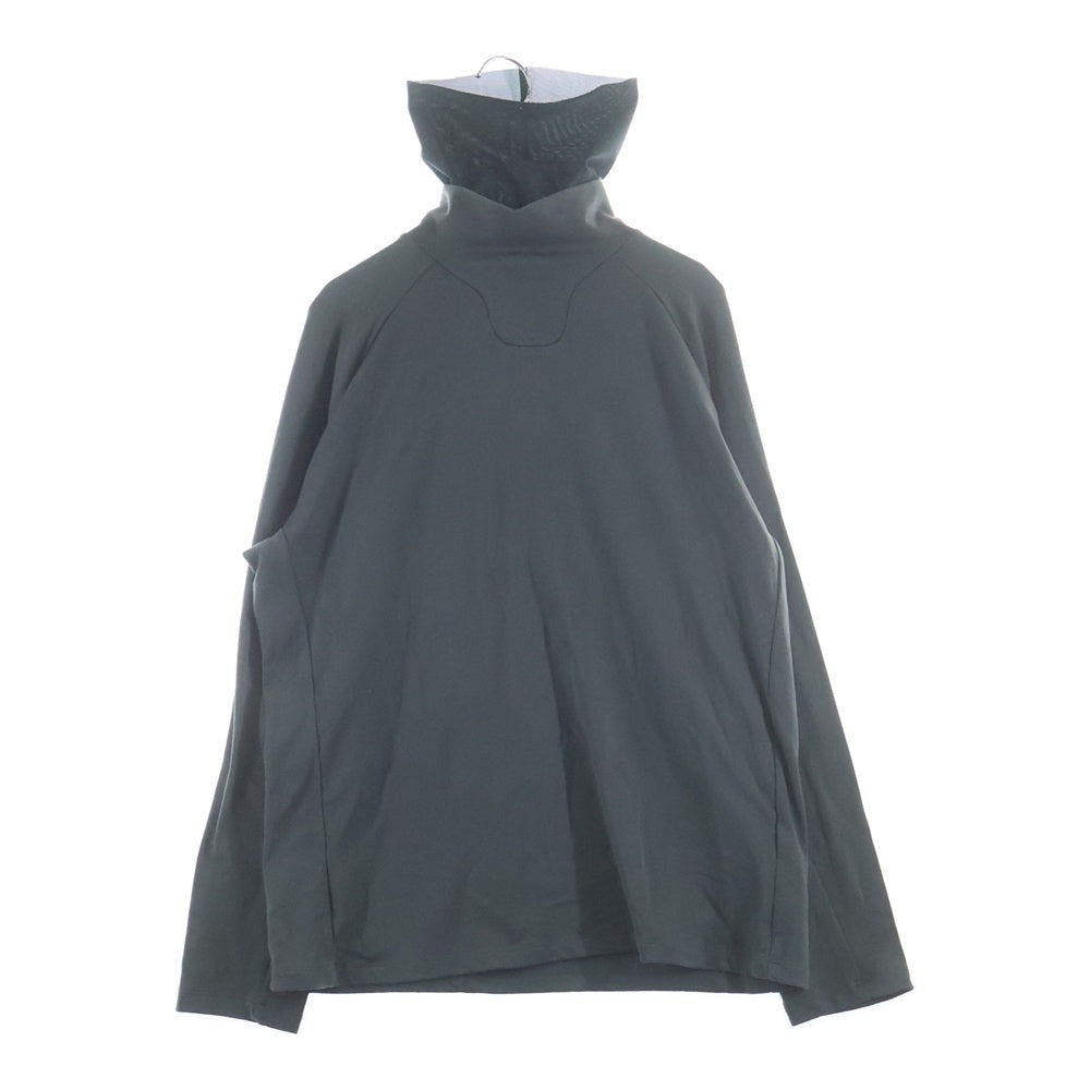 _J.L - A.L_(ジェイラル) 23AW タートルネック切り替え テック ハイネック 長袖Tシャツ チャコール JBMW015WO02