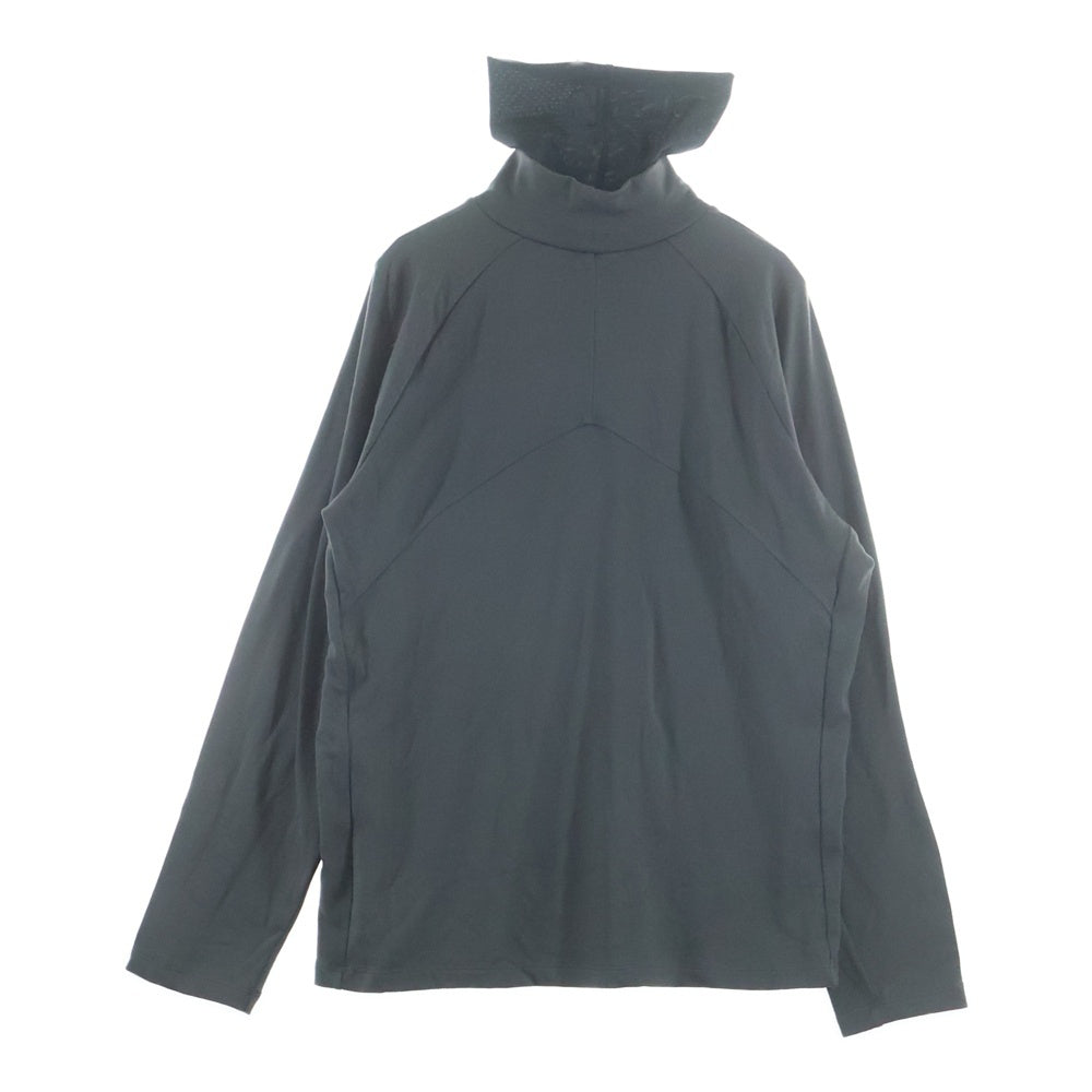 _J.L - A.L_(ジェイラル) 23AW タートルネック切り替え テック ハイネック 長袖Tシャツ チャコール JBMW015WO02