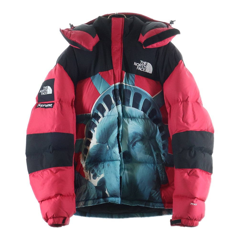 SUPREME(シュプリーム) 19AW × THE NORTH FACE Statue of Liberty Baltoro Jacket ×ノースフェイス スタチューオブリバティー 自由の女神 バルトロ ダウンジャケット レッド ND91901I