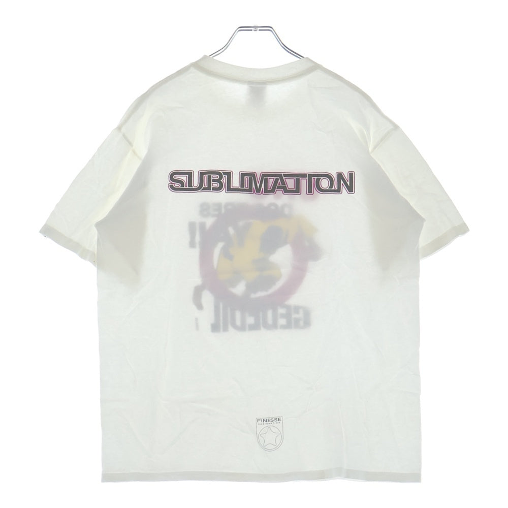 GOODENOUGH(グッドイナフ) 90s 1999 × 宇野薫 × FINESEE GEDEVIL TEE フィネス 柔術 グラフィックプリント クルーネック 半袖Tシャツ カットソー ホワイト