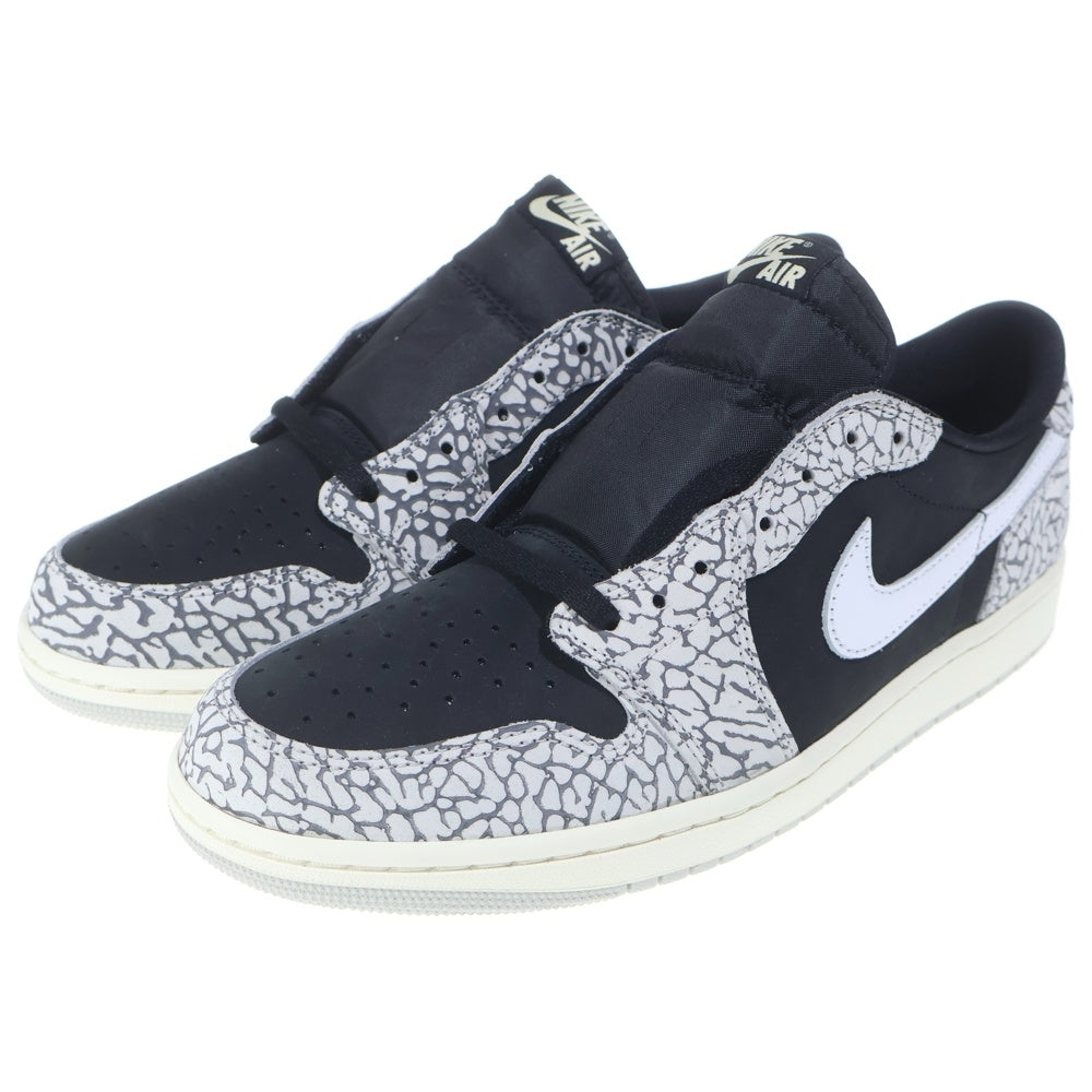 NIKE(ナイキ) AIR JORDAN 1 RETRO LOW OG BLACK CEMENT エアジョーダン レトロ ブラックセメント ローカットスニーカー グレー/ブラック US10/28cm CZ0790-001