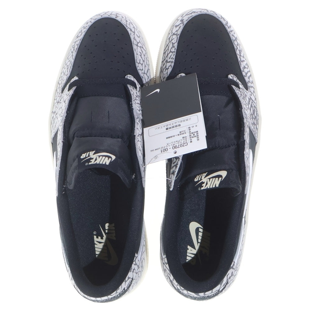 NIKE(ナイキ) AIR JORDAN 1 RETRO LOW OG BLACK CEMENT エアジョーダン レトロ ブラックセメント ローカットスニーカー グレー/ブラック US10/28cm CZ0790-001
