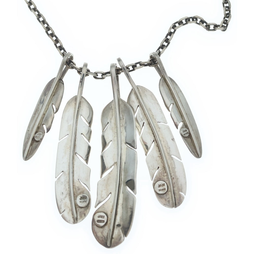 JAM HOME MADE(ジャムホームメイド) NAKED FEATHER ネイキッド フェザー 5枚付き ペンダント ネックレス シルバー