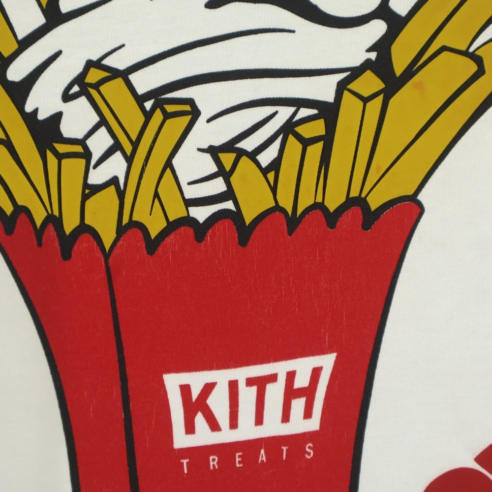 KITH(キス) 22SS TREATS OPPOSITES ATTRACT TEE トリーツ オポジット アトラクト プリント クルーネック 長袖Tシャツ カットソー ホワイト 22-070-066-0000-1-0